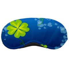 Flower Shamrock Green Blue Sexy Sleeping Masks by Mariart