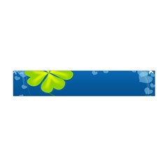 Flower Shamrock Green Blue Sexy Flano Scarf (mini)