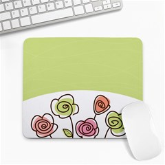 Flower Simple Green Rose Sunflower Sexy Large Mousepads