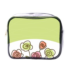 Flower Simple Green Rose Sunflower Sexy Mini Toiletries Bags by Mariart