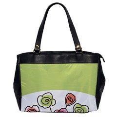 Flower Simple Green Rose Sunflower Sexy Office Handbags by Mariart