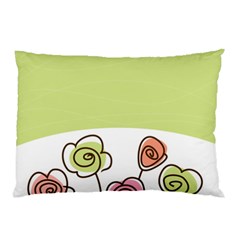 Flower Simple Green Rose Sunflower Sexy Pillow Case (two Sides)