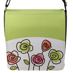 Flower Simple Green Rose Sunflower Sexy Flap Messenger Bag (s)