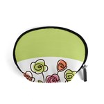 Flower Simple Green Rose Sunflower Sexy Accessory Pouches (Small)  Front