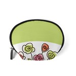 Flower Simple Green Rose Sunflower Sexy Accessory Pouches (Small)  Back