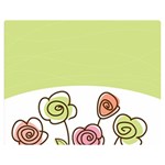 Flower Simple Green Rose Sunflower Sexy Double Sided Flano Blanket (Medium)  60 x50  Blanket Front