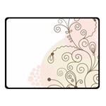 Flower Simple Pink Fleece Blanket (Small) 50 x40  Blanket Front