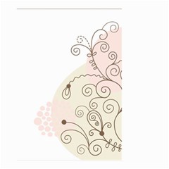 Flower Simple Pink Small Garden Flag (Two Sides)