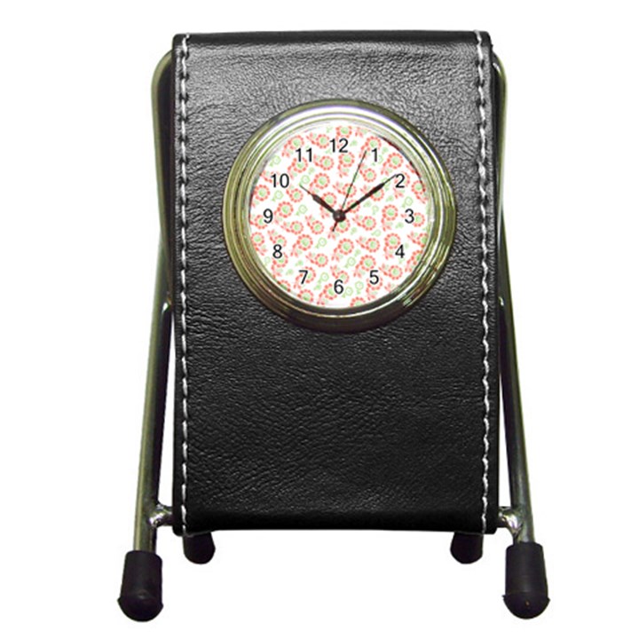 Flower Rose Red Green Sunflower Star Pen Holder Desk Clocks