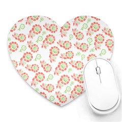 Flower Rose Red Green Sunflower Star Heart Mousepads