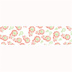 Flower Rose Red Green Sunflower Star Large Bar Mats by Mariart