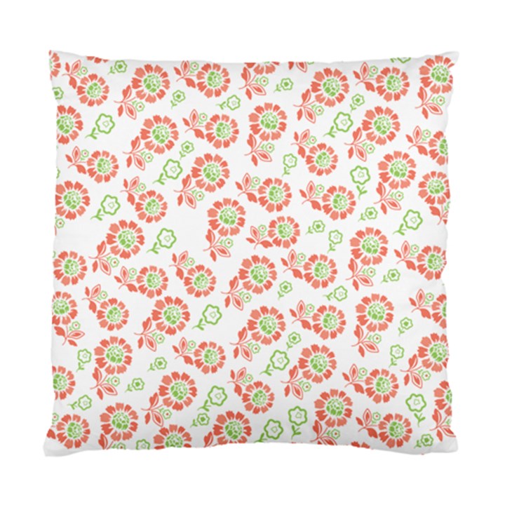 Flower Rose Red Green Sunflower Star Standard Cushion Case (One Side)