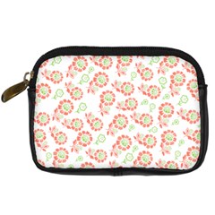 Flower Rose Red Green Sunflower Star Digital Camera Cases by Mariart