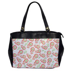 Flower Rose Red Green Sunflower Star Office Handbags by Mariart