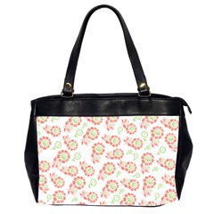 Flower Rose Red Green Sunflower Star Office Handbags (2 Sides) 