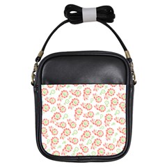 Flower Rose Red Green Sunflower Star Girls Sling Bags by Mariart