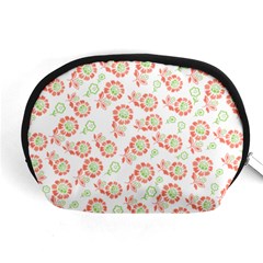 Flower Rose Red Green Sunflower Star Accessory Pouches (medium) 