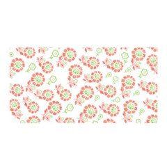 Flower Rose Red Green Sunflower Star Satin Wrap by Mariart