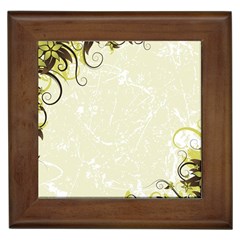 Flower Star Floral Green Camuflage Leaf Frame Framed Tiles