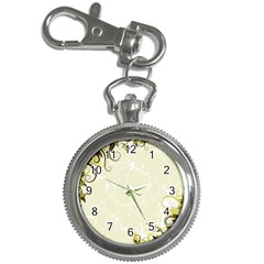 Flower Star Floral Green Camuflage Leaf Frame Key Chain Watches