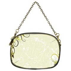 Flower Star Floral Green Camuflage Leaf Frame Chain Purses (one Side)  by Mariart