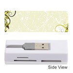 Flower Star Floral Green Camuflage Leaf Frame Memory Card Reader (Stick)  Front