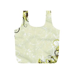 Flower Star Floral Green Camuflage Leaf Frame Full Print Recycle Bags (s)  by Mariart