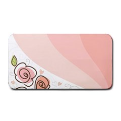 Flower Sunflower Wave Waves Pink Medium Bar Mats