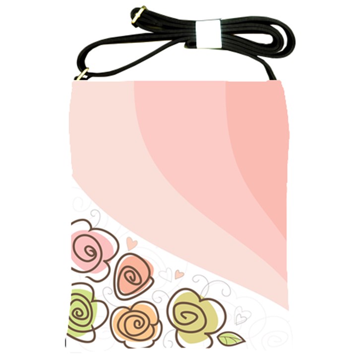 Flower Sunflower Wave Waves Pink Shoulder Sling Bags