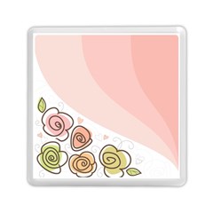 Flower Sunflower Wave Waves Pink Memory Card Reader (square) 