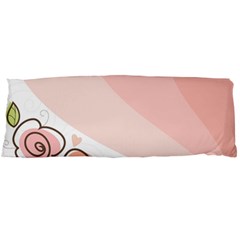 Flower Sunflower Wave Waves Pink Body Pillow Case (dakimakura)