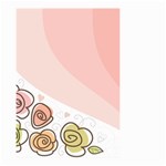 Flower Sunflower Wave Waves Pink Small Garden Flag (Two Sides) Front