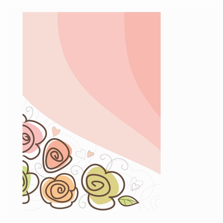 Flower Sunflower Wave Waves Pink Small Garden Flag (Two Sides)