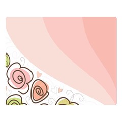 Flower Sunflower Wave Waves Pink Double Sided Flano Blanket (large) 