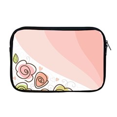 Flower Sunflower Wave Waves Pink Apple Macbook Pro 17  Zipper Case by Mariart