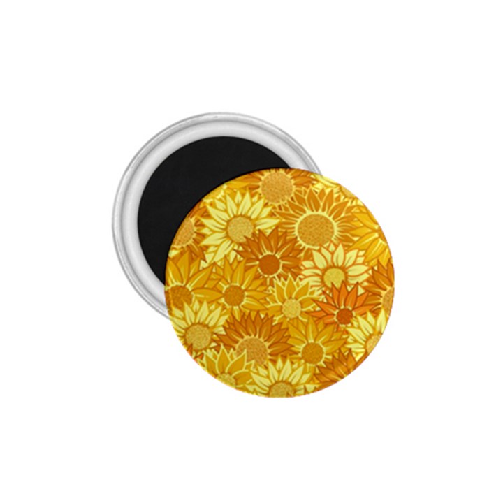 Flower Sunflower Floral Beauty Sexy 1.75  Magnets