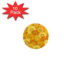 Flower Sunflower Floral Beauty Sexy 1  Mini Magnet (10 Pack) 