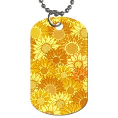 Flower Sunflower Floral Beauty Sexy Dog Tag (two Sides)