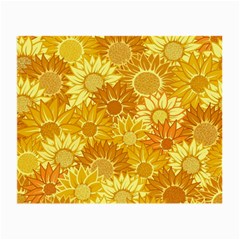 Flower Sunflower Floral Beauty Sexy Small Glasses Cloth (2-side)