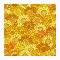 Flower Sunflower Floral Beauty Sexy Medium Glasses Cloth (2-side)