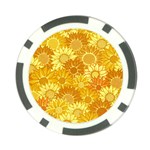 Flower Sunflower Floral Beauty Sexy Poker Chip Card Guard Front