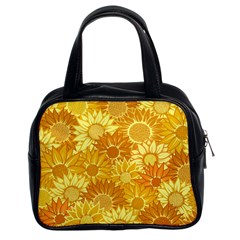 Flower Sunflower Floral Beauty Sexy Classic Handbags (2 Sides)