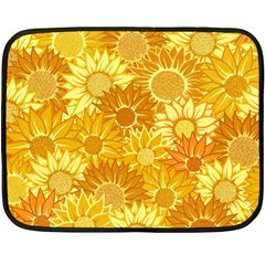 Flower Sunflower Floral Beauty Sexy Fleece Blanket (mini)