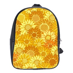 Flower Sunflower Floral Beauty Sexy School Bag (large)