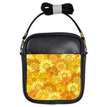 Flower Sunflower Floral Beauty Sexy Girls Sling Bags Front