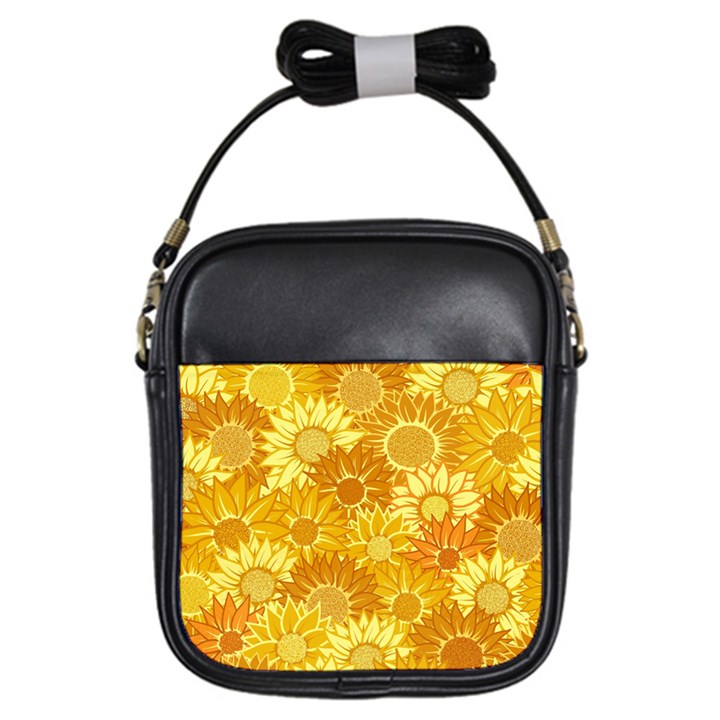 Flower Sunflower Floral Beauty Sexy Girls Sling Bags