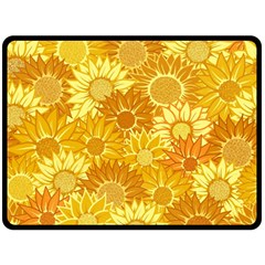 Flower Sunflower Floral Beauty Sexy Fleece Blanket (large)  by Mariart