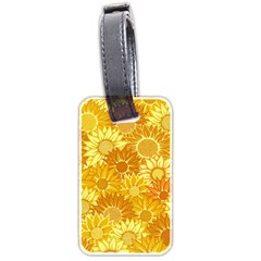 Flower Sunflower Floral Beauty Sexy Luggage Tags (two Sides) by Mariart