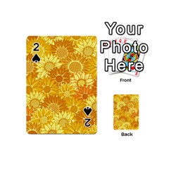 Flower Sunflower Floral Beauty Sexy Playing Cards 54 (mini) 