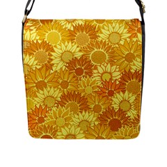 Flower Sunflower Floral Beauty Sexy Flap Messenger Bag (l)  by Mariart